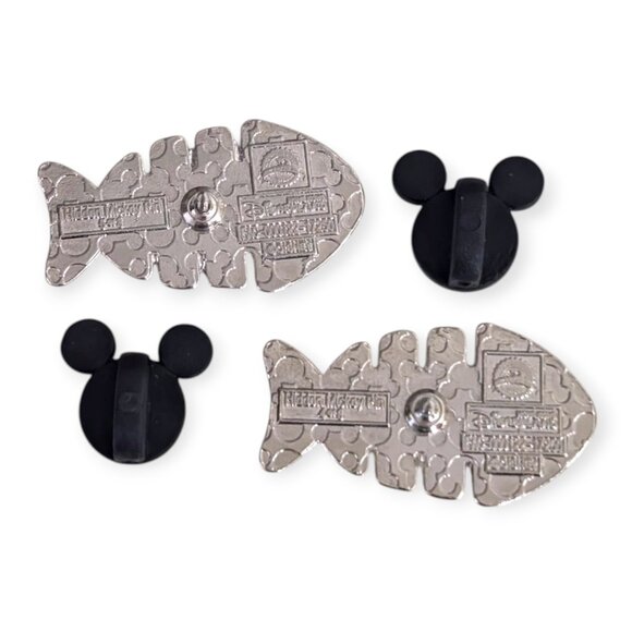 Alice in Wonderland Disney Pins: Cheshire Cat and Dinah Fish - Picture 4 of 5